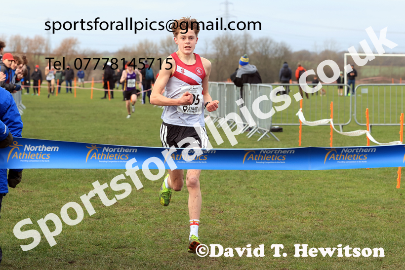 Mens Under-17s 2026 Northern Cross Country Champs., Pontefract Racecourse, Pontefract. Photo: David T. Hewitson/Sports for All Pics